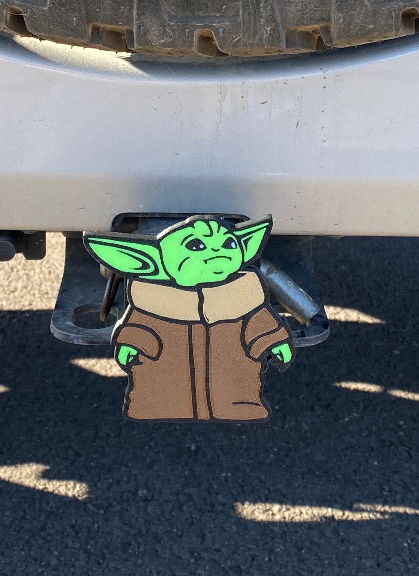 Baby Yoda Hitch Cover | FREE SHIP | The Child | Mandalorian |