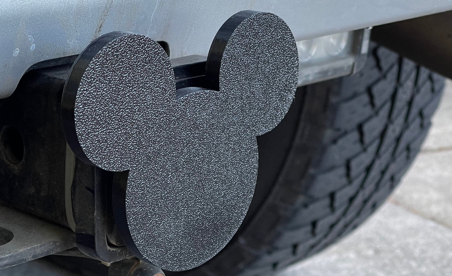 Mickey Mouse Cookie Solid Black Hitch Cover | Free Ship | Mickey