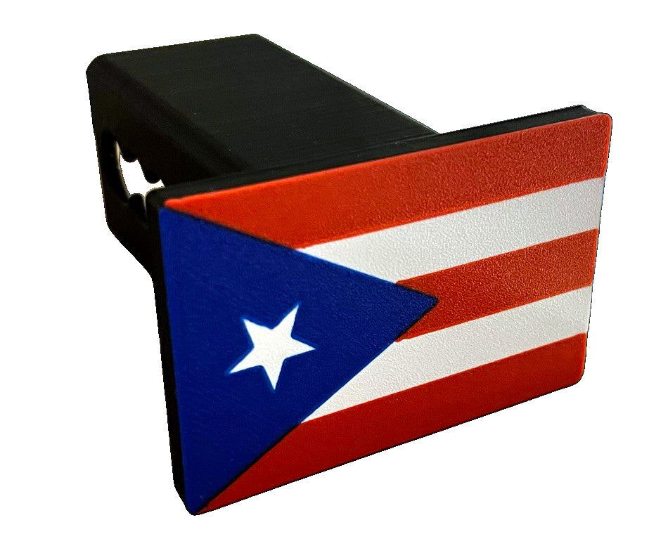 Puerto Rico Flag Hitch Cover | Free Ship | Made In USA