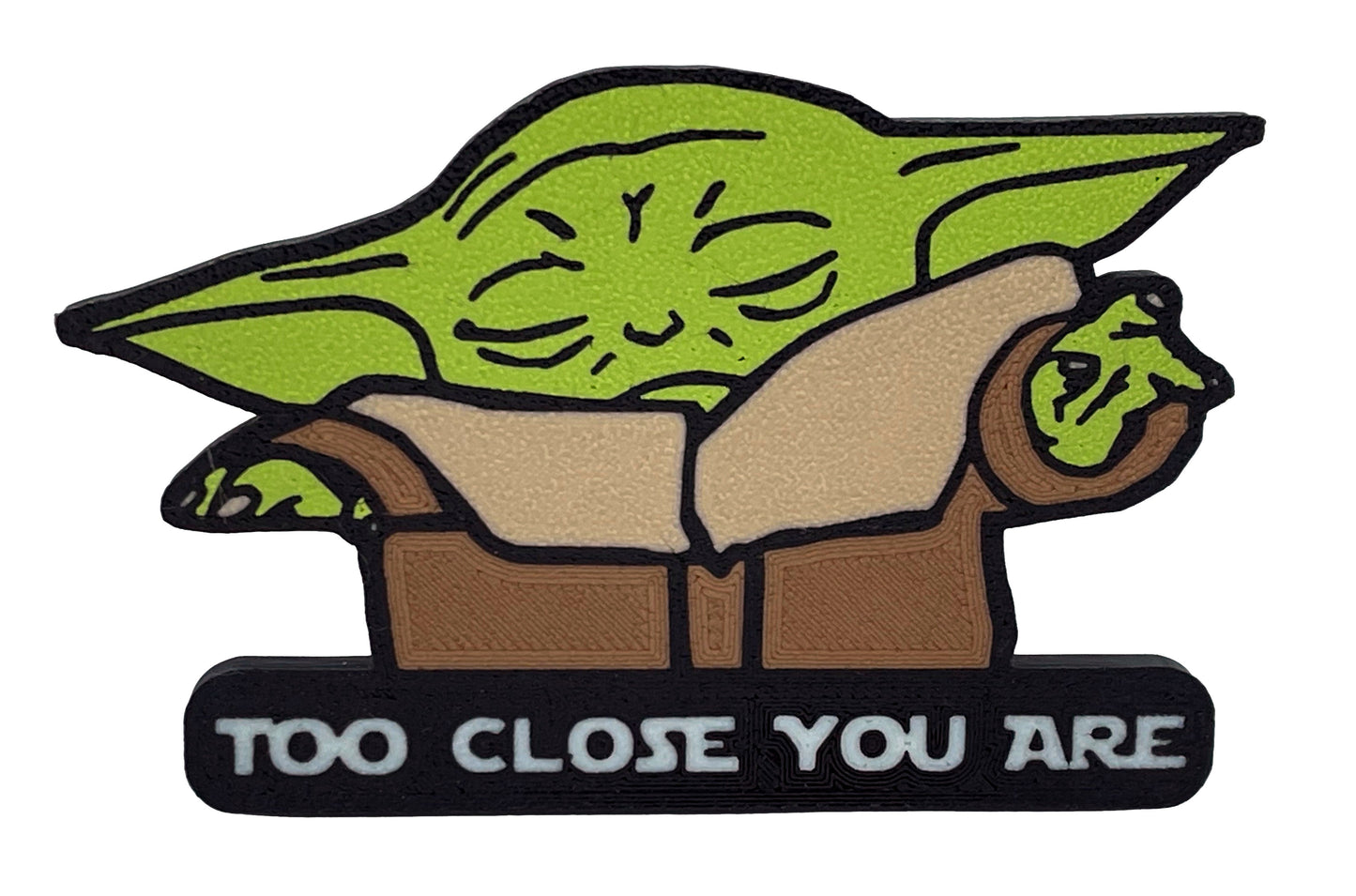 Baby Yoda Hitch Cover - Too Close You Are | FREE SHIP | Mandalorian