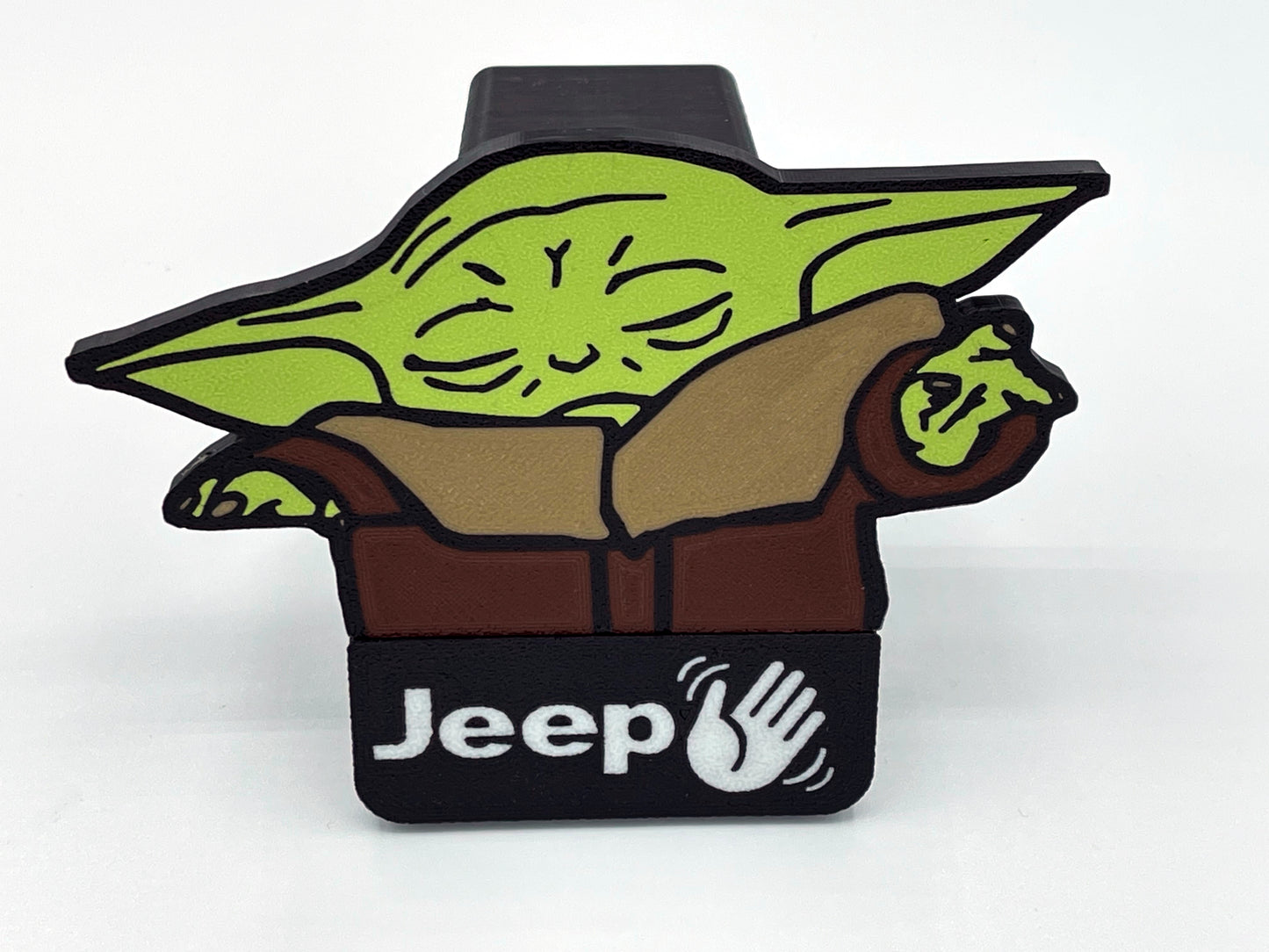 Jeep Wave Baby Yoda Hitch Cover
