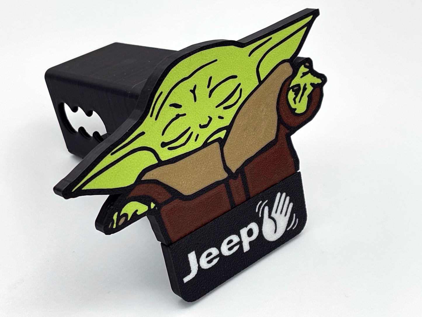 Jeep Wave Baby Yoda Hitch Cover