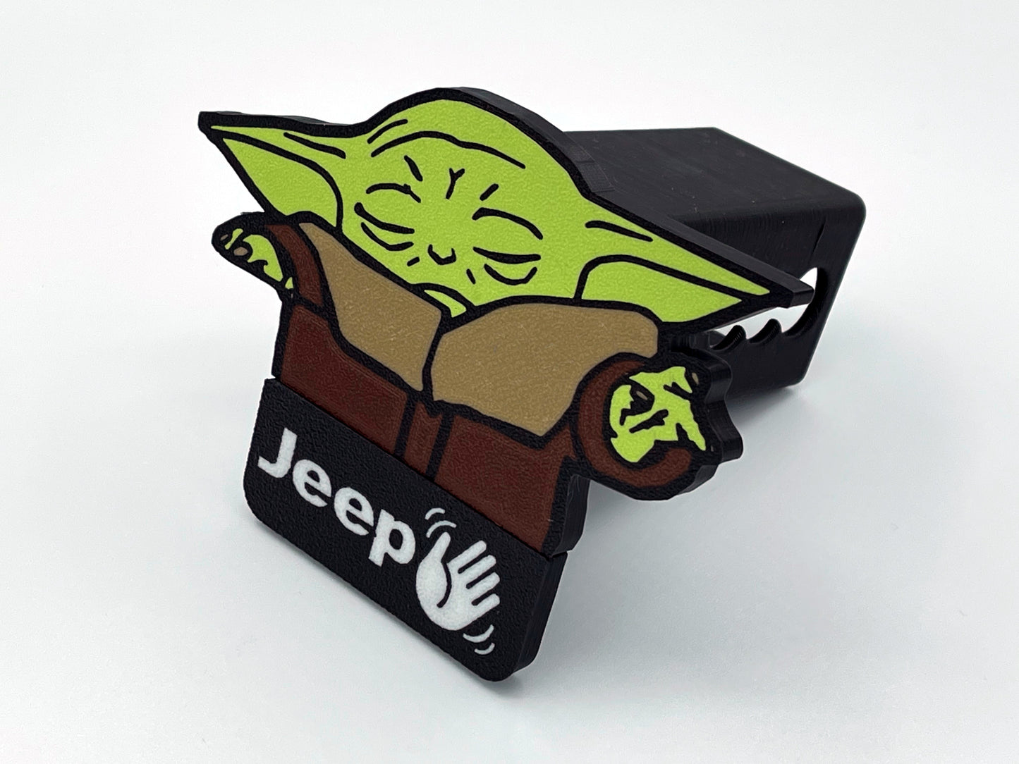 Jeep Wave Baby Yoda Hitch Cover