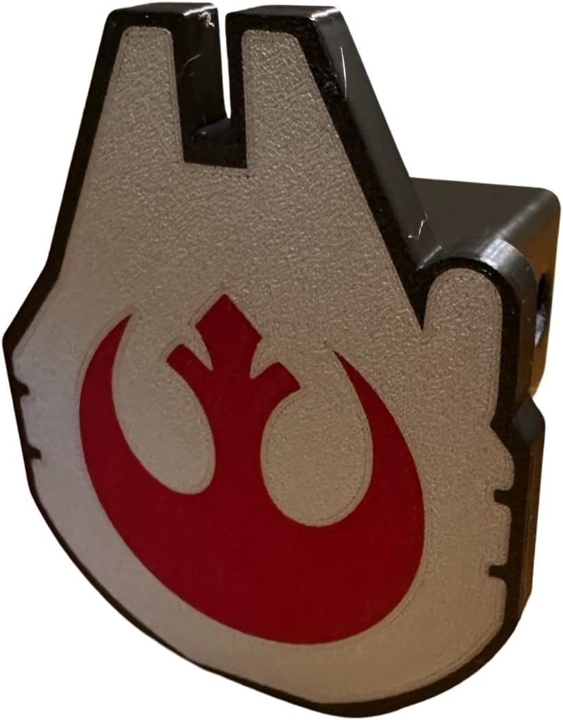 Rebel Alliance Millennium Falcon 3D printed trailer hitch cover