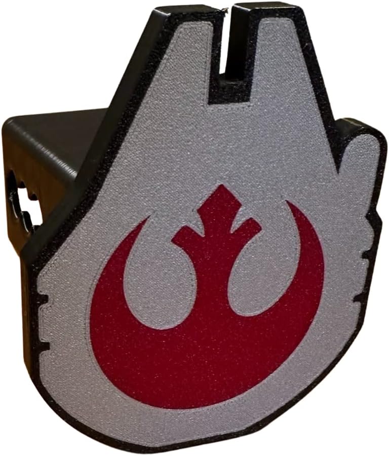 Rebel Alliance Millennium Falcon 3D printed trailer hitch cover