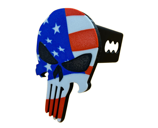 Punisher American Flag Hitch Cover - Made in USA | FREE SHIP