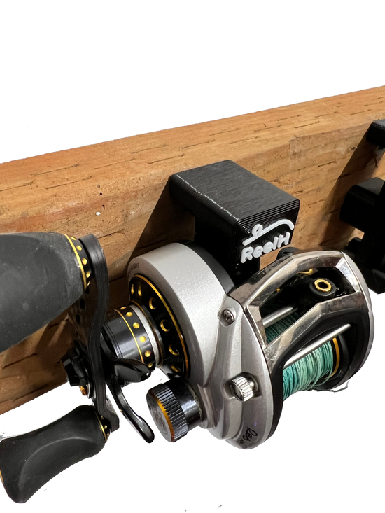 ReelH Wall Mount Fishing Reel Holder Pack Free Shipping MuchWaterDesign